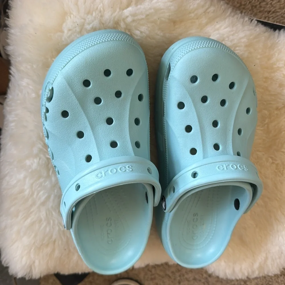 Crocs Clogs Womens 9 Rubber Crush Classic Platform Casual Mules Comfort - Picture 2 of 7